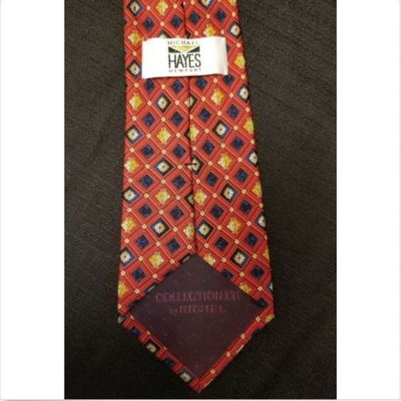 Michael Hayes Newport Handmade Spain Men's Tie - Picture 3 of 3